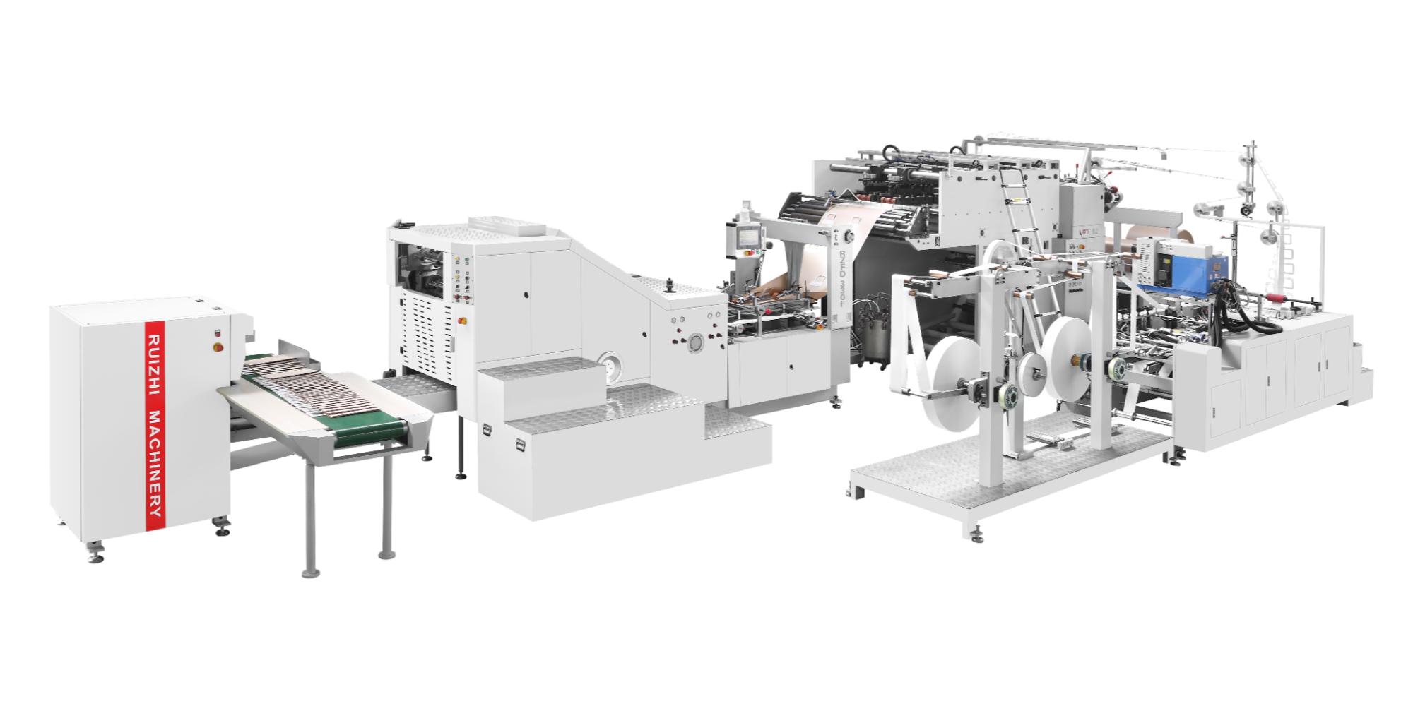 RZFD-330F扁绳手提袋方底纸袋机